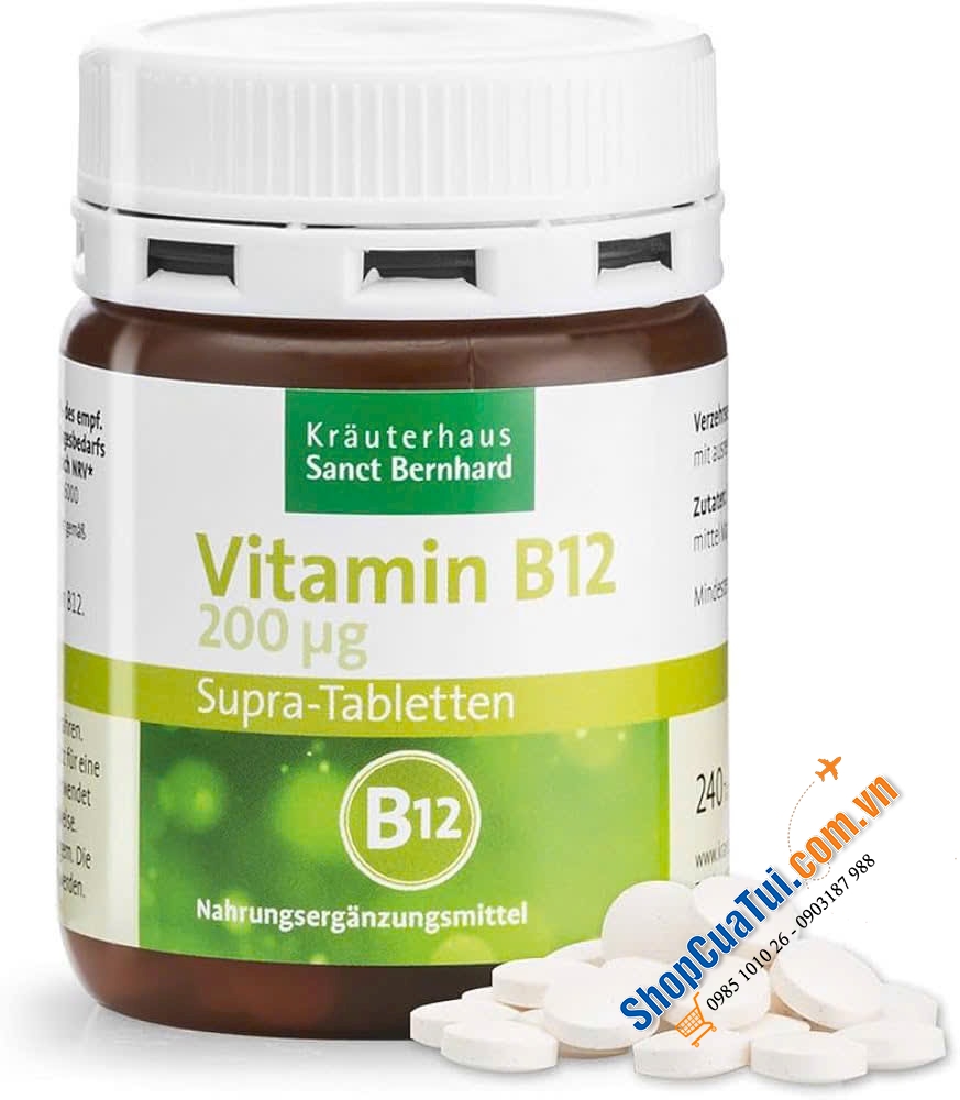 TPCN BỔ SUNG VITAMIN B12 SUPRA SANCT BERNHARD.