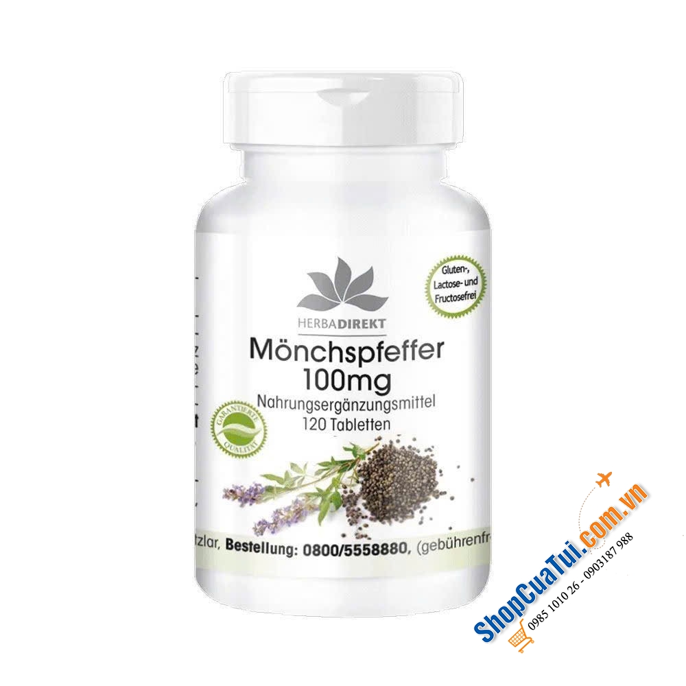 VIÊN UỐNG CÂN BẰNG NỘI TIẾT CHIẾT XUẤT TỪ CÂY TRINH NỮ Mönchspfeffer 100mg của Đức.