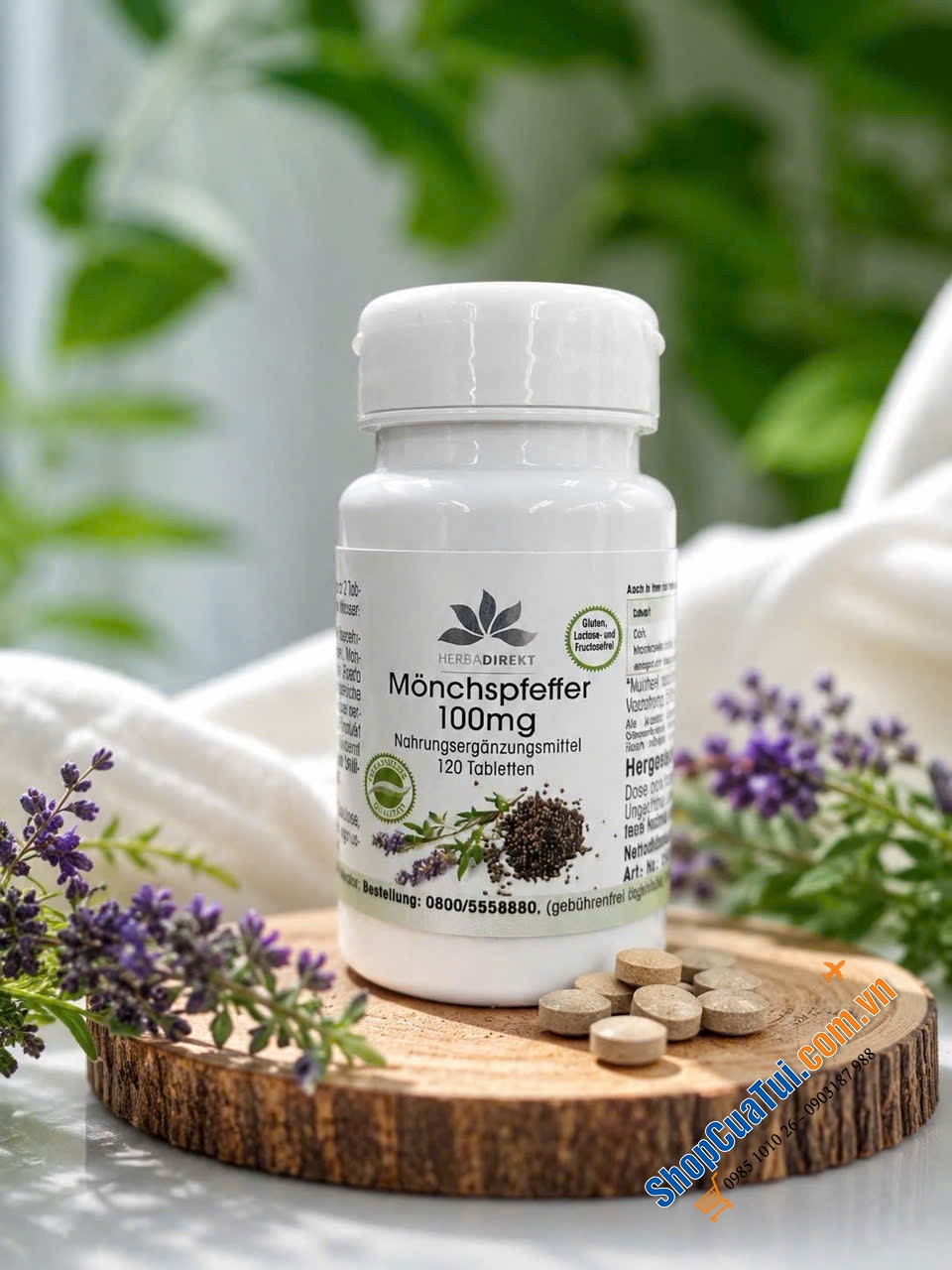 VIÊN UỐNG CÂN BẰNG NỘI TIẾT CHIẾT XUẤT TỪ CÂY TRINH NỮ Mönchspfeffer 100mg của Đức.