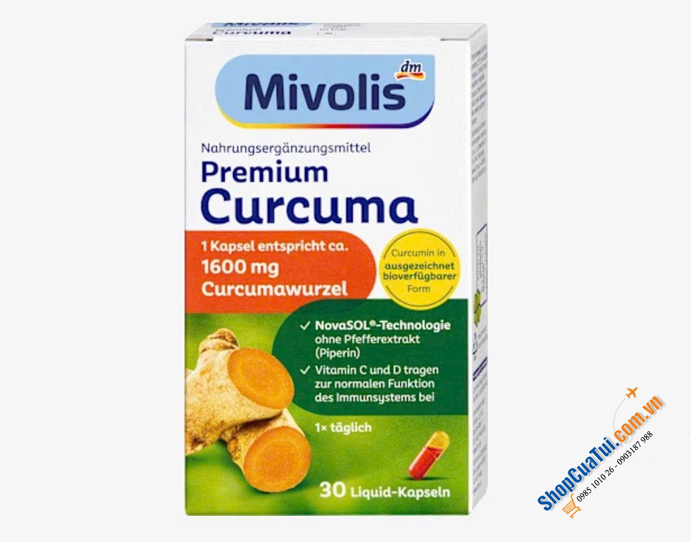 TINH CHẤT NGHỆ PREMIUM CURCUMA MIVOLIS - Thần dược cho sắc đẹp và sức khoẻ.