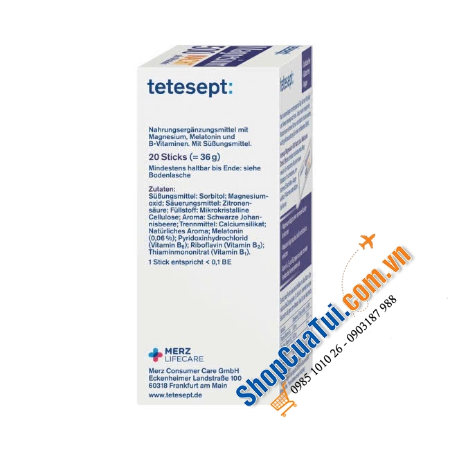 Gói Magnesium 500mg và 1 xíu thành phần Melatonin giúp cho bạn bảo trì, bảo dưỡng, chăm sóc não bộ, giúp ngủ ngon giấc và sâu giấc.
