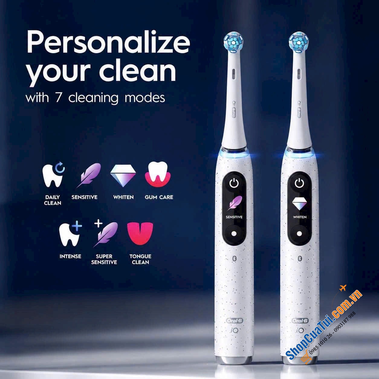 Bàn chải đánh răng điện Oral-B iO Series 10 - Made in Germany.
