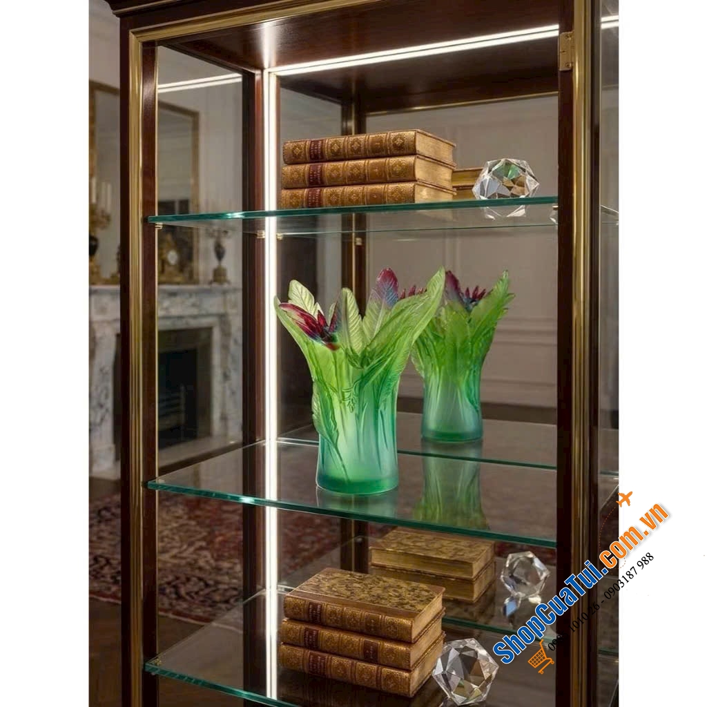 LỌ HOA CAO CẤP THIÊN ĐIỂU XANH hút tài lộc.