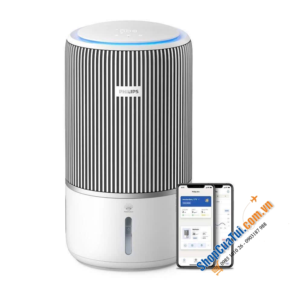 Máy lọc không khí và bù ẩm Philips AC3420/10 – MÁY LỌC KHÔNG KHÍ & TẠO ẨM 2IN1 ĐỈNH CAO.