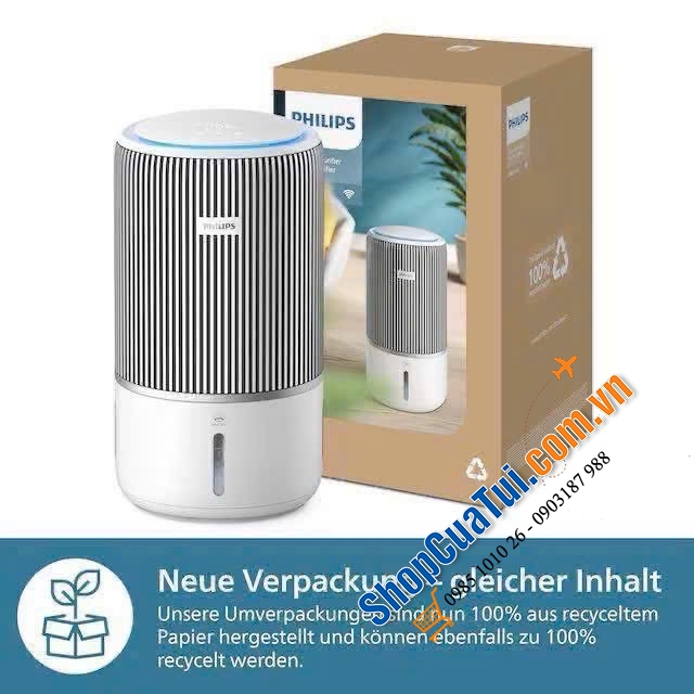 Máy lọc không khí và bù ẩm Philips AC3420/10 – MÁY LỌC KHÔNG KHÍ & TẠO ẨM 2IN1 ĐỈNH CAO.
