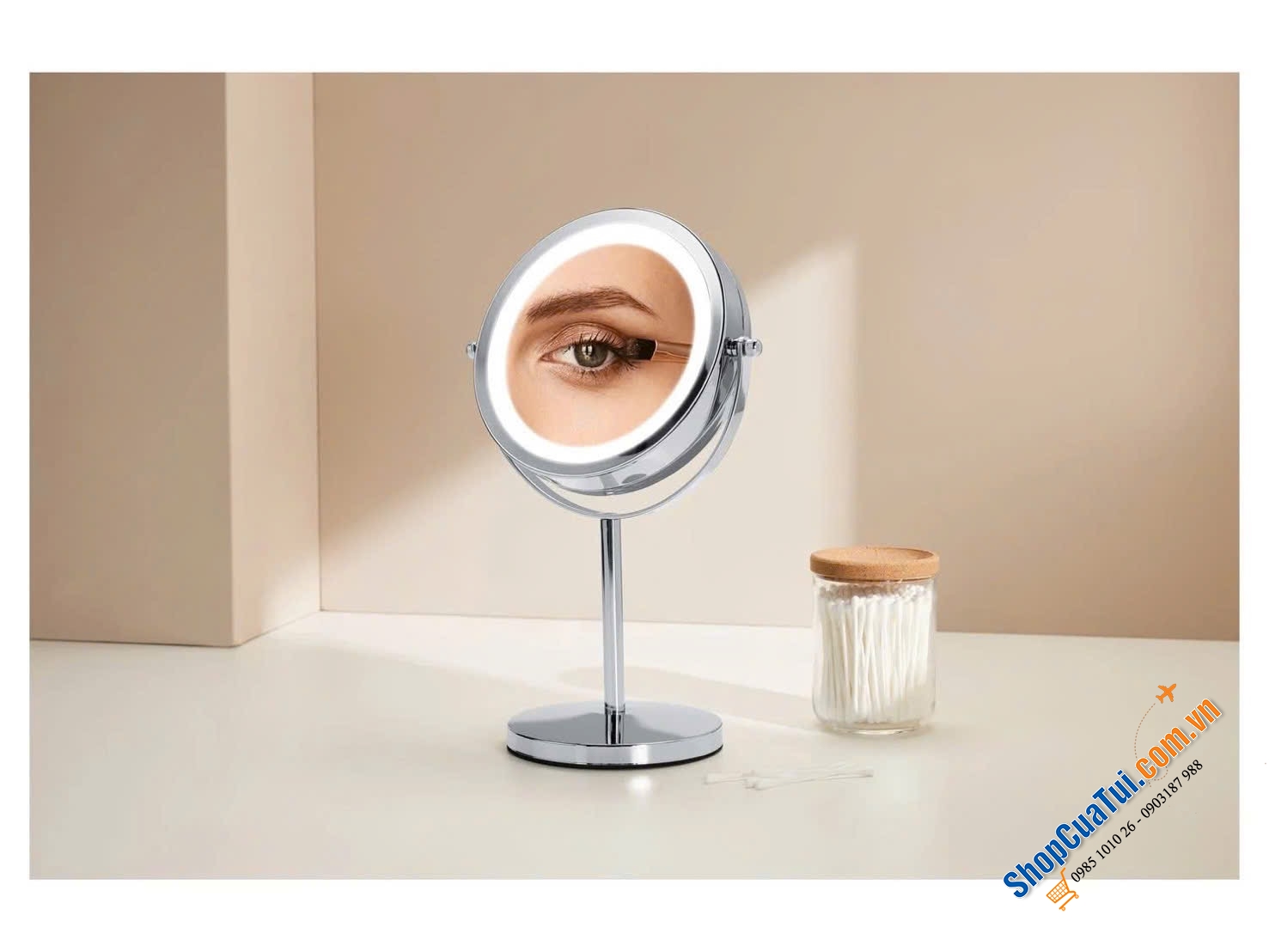 Gương trang điểm đèn Led CIEN Beauty nội địa Đức.