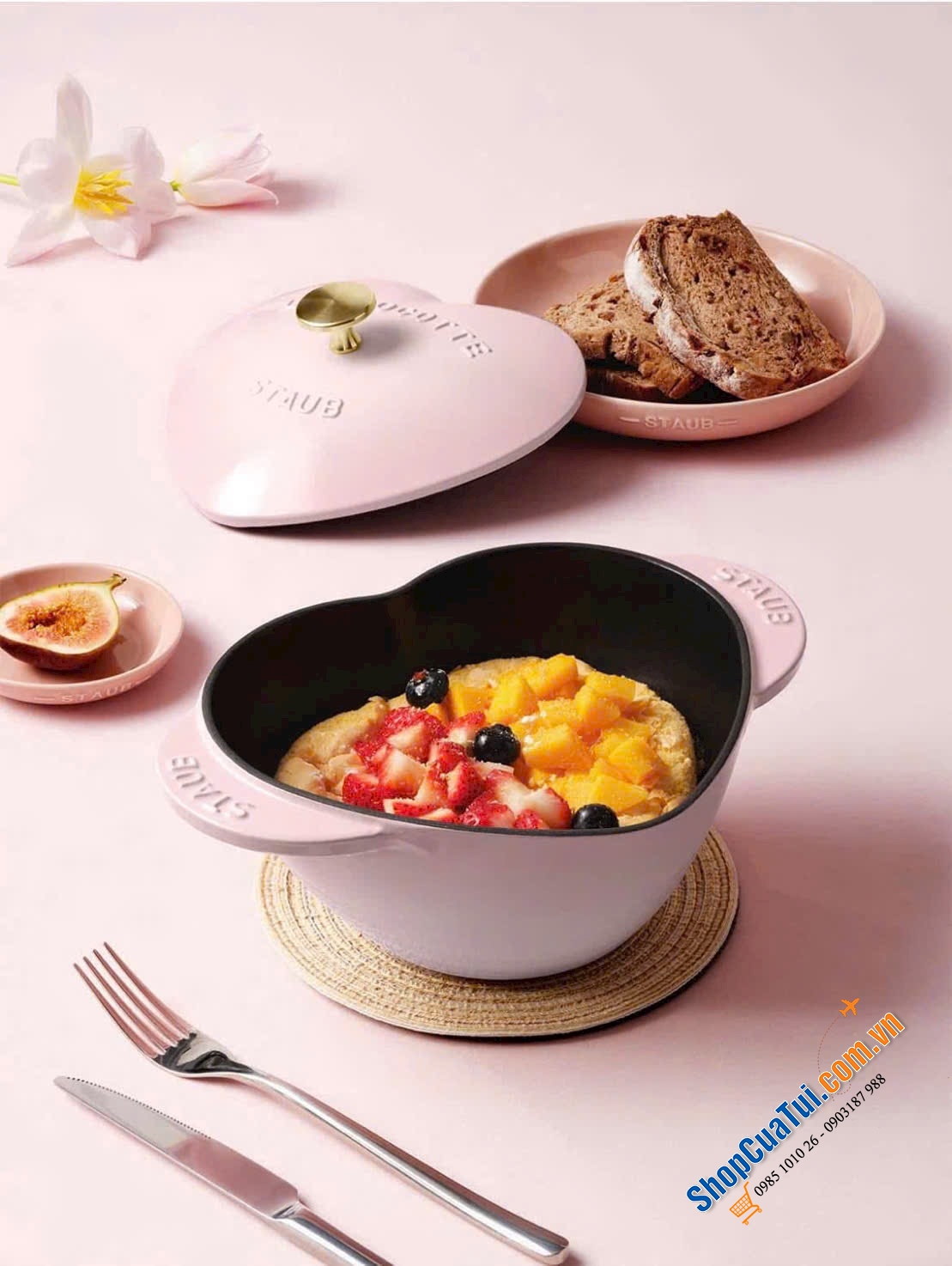 New collection nhà Staub , tim hồng Sorbet xinh xỉu.