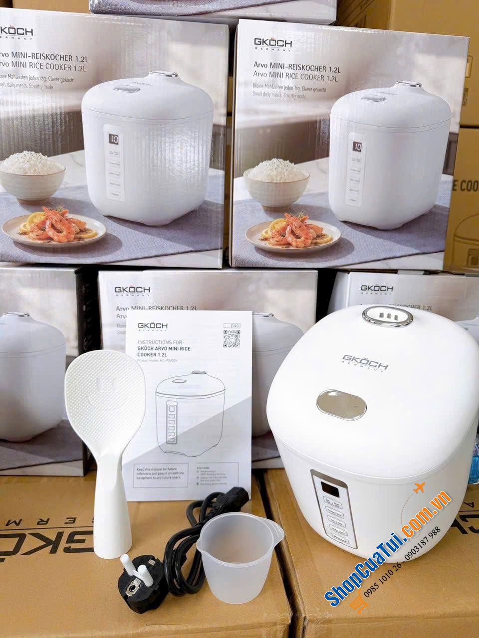 NỒI CƠM ĐIỆN MINI GKÖCH ARVO 1.2L.