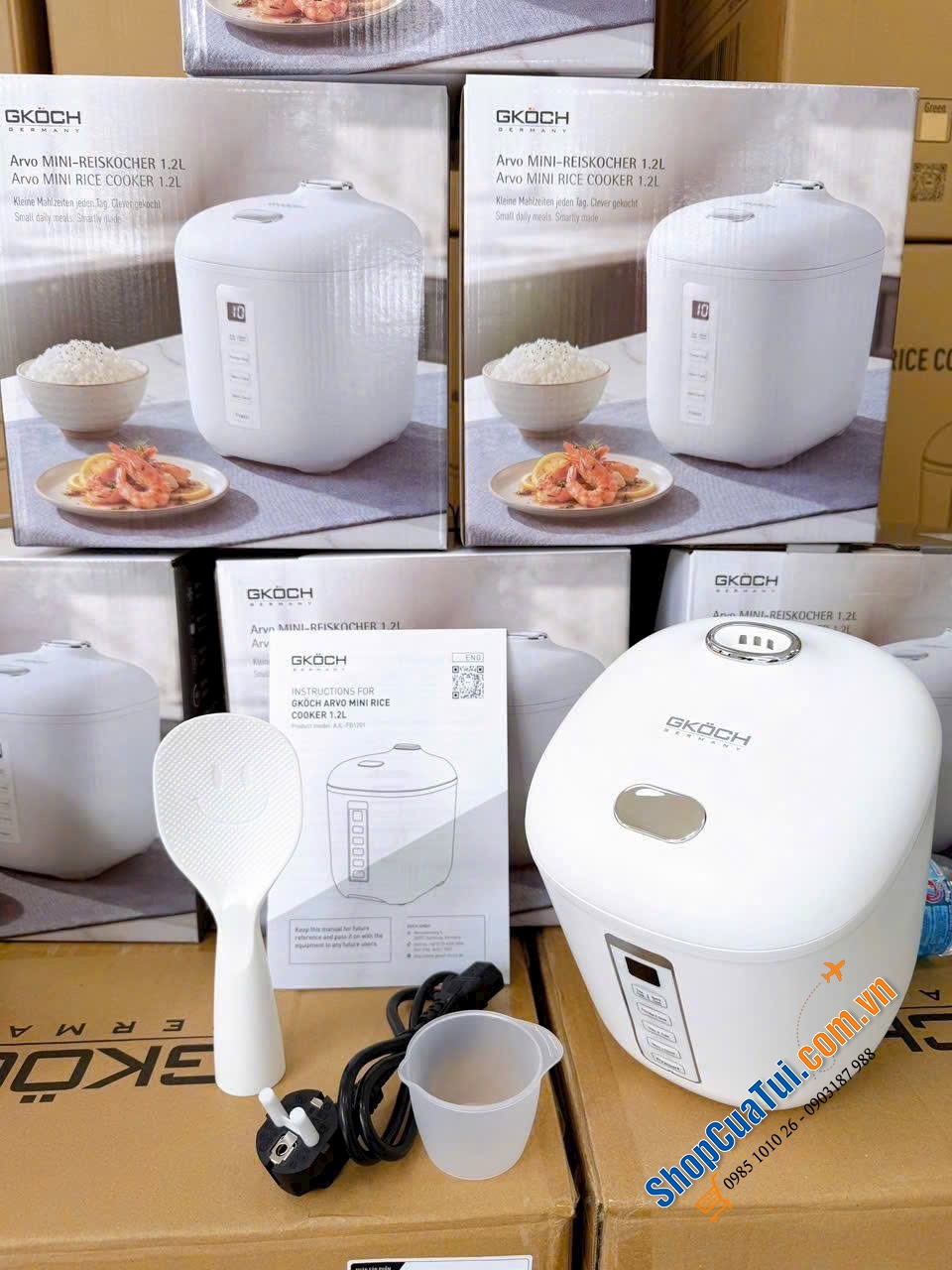 NỒI CƠM ĐIỆN MINI GKÖCH ARVO 1.2L.
