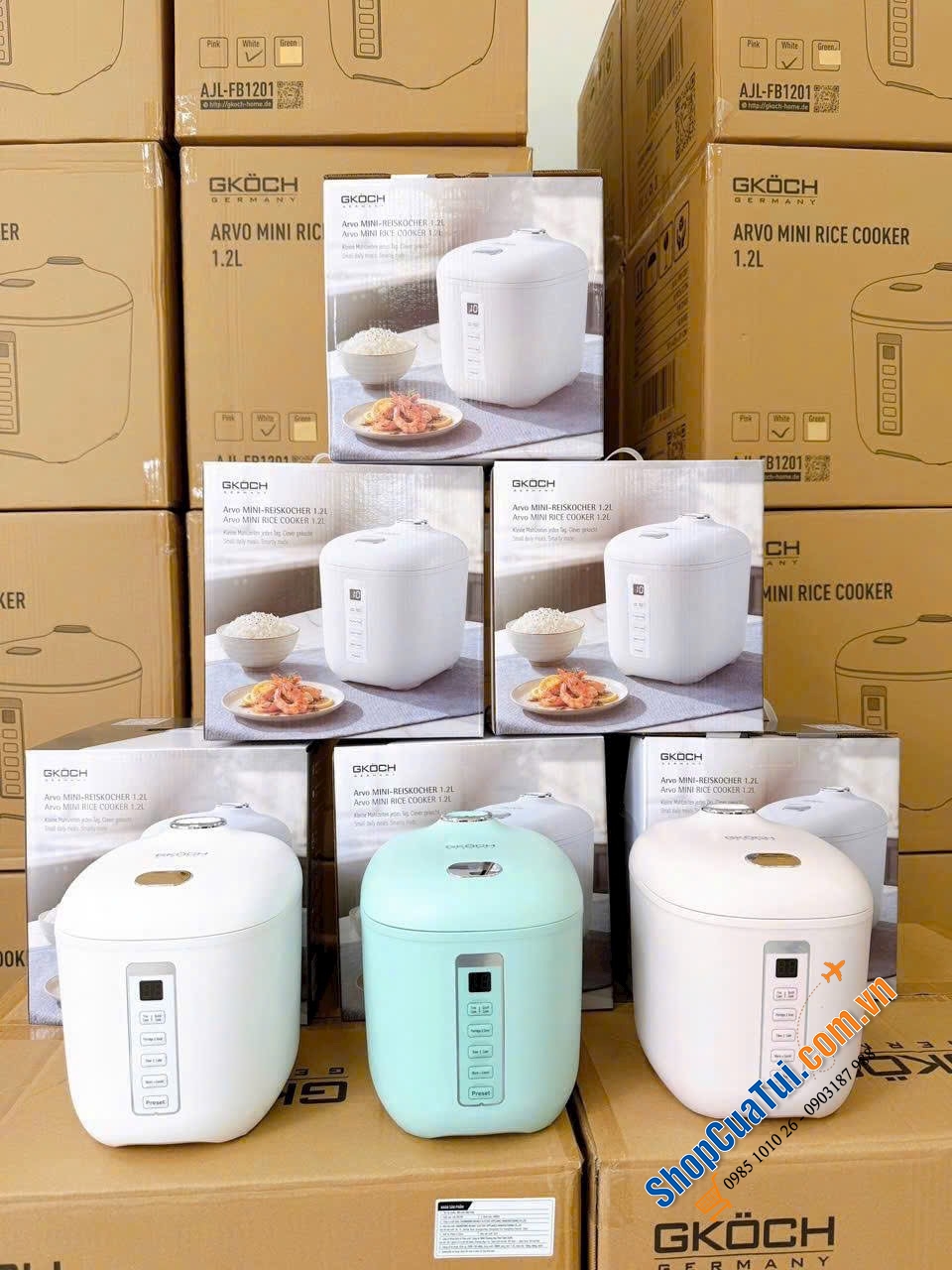 NỒI CƠM ĐIỆN MINI GKÖCH ARVO 1.2L.