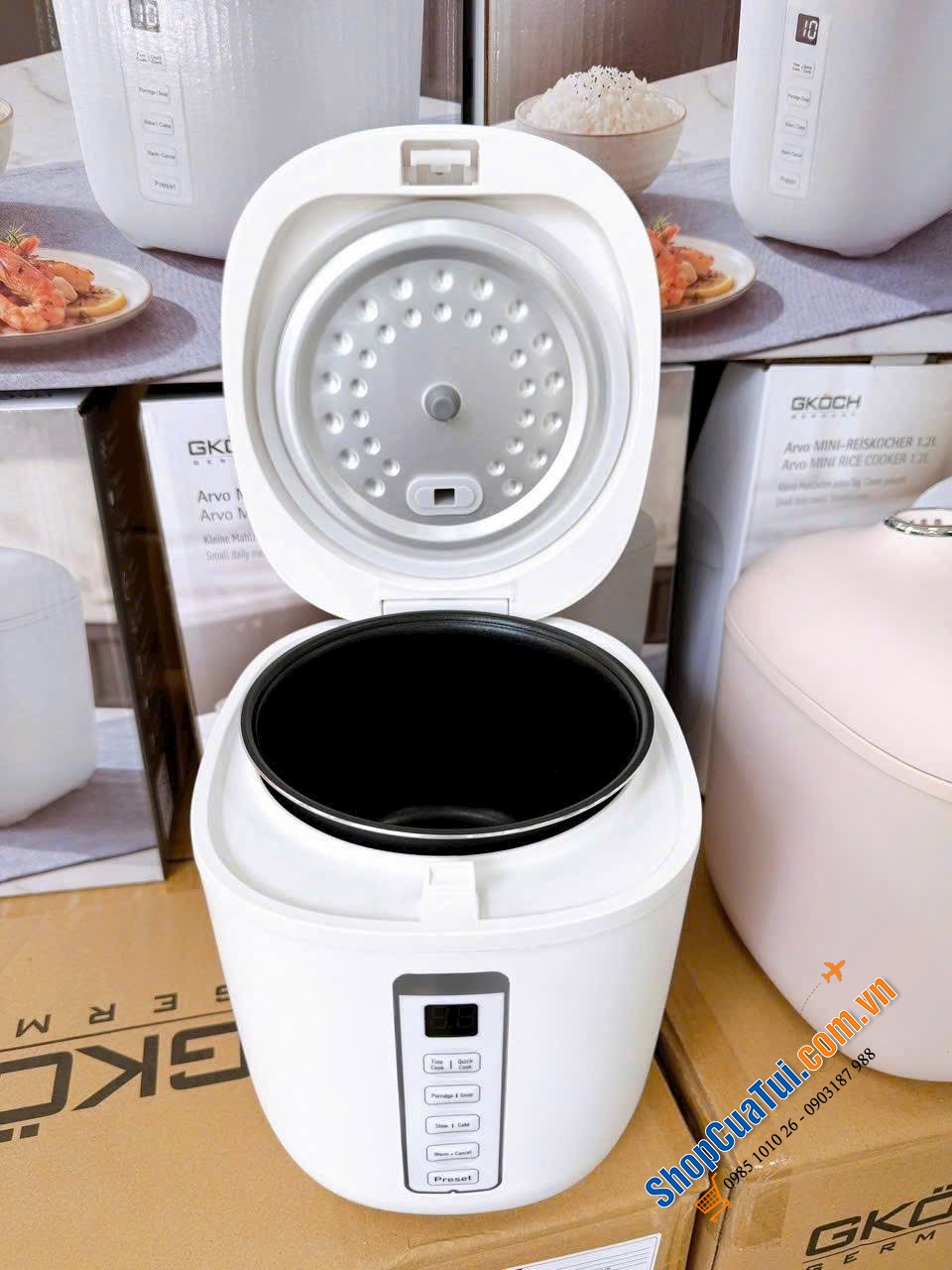 NỒI CƠM ĐIỆN MINI GKÖCH ARVO 1.2L.