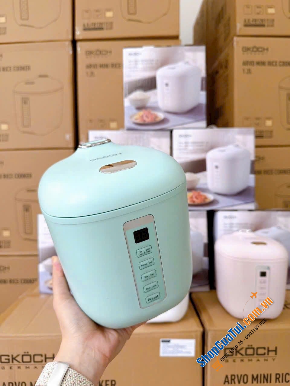 NỒI CƠM ĐIỆN MINI GKÖCH ARVO 1.2L.