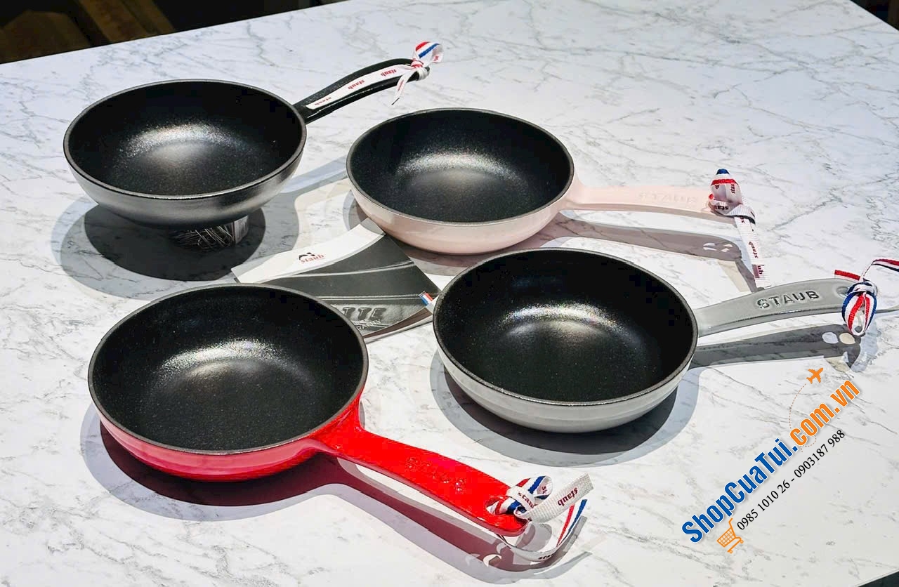 STAUB hồng Sorbet ,graphy, đen, đỏ cherry 16cm.