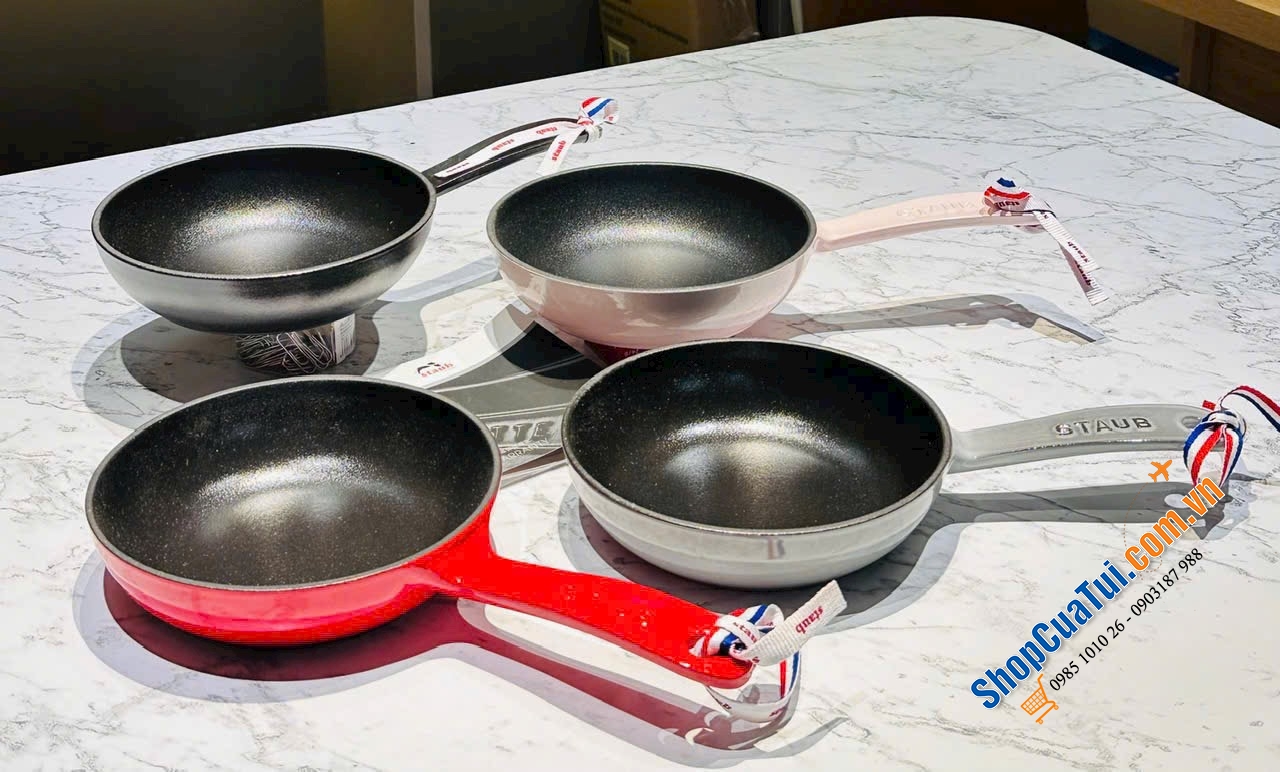 STAUB hồng Sorbet ,graphy, đen, đỏ cherry 16cm.