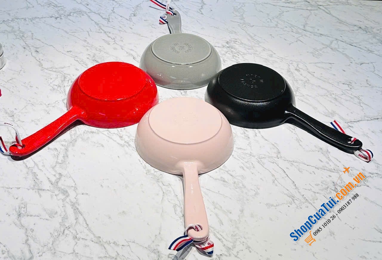 STAUB hồng Sorbet ,graphy, đen, đỏ cherry 16cm.