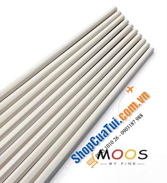 Set 10 đôi đũa chuôi bạc Moos by Fine From Germany 2026 - đẳng cấp 5 sao.
