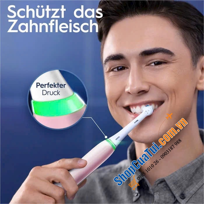 BÀN CHẢI ORAL B IO SERIES 6 LUXE MÀU HỒNG - Made in Germany.