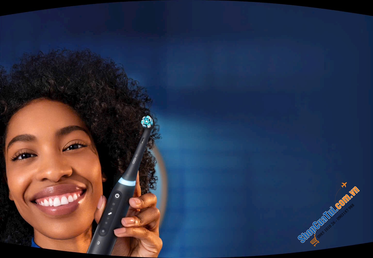 Bàn chải đánh răng điện Oral-B iO Series 5 Personallised clean màu: ĐEN VÀ TRẮNG - Made in Germany.