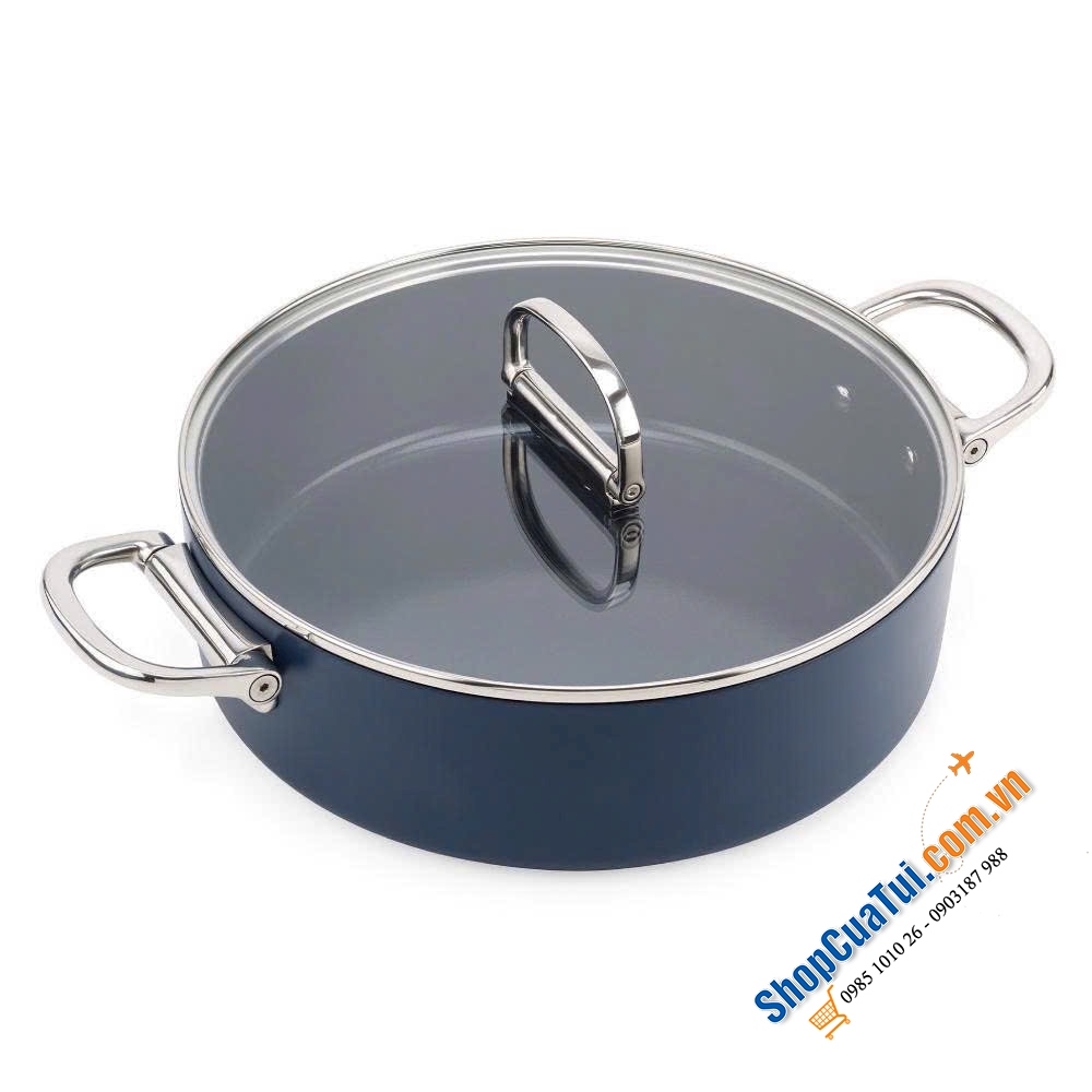 Bộ nồi chảo Joseph với cán inox gấp gọn thông minh tiết kiệm ko gian lưu trữ.