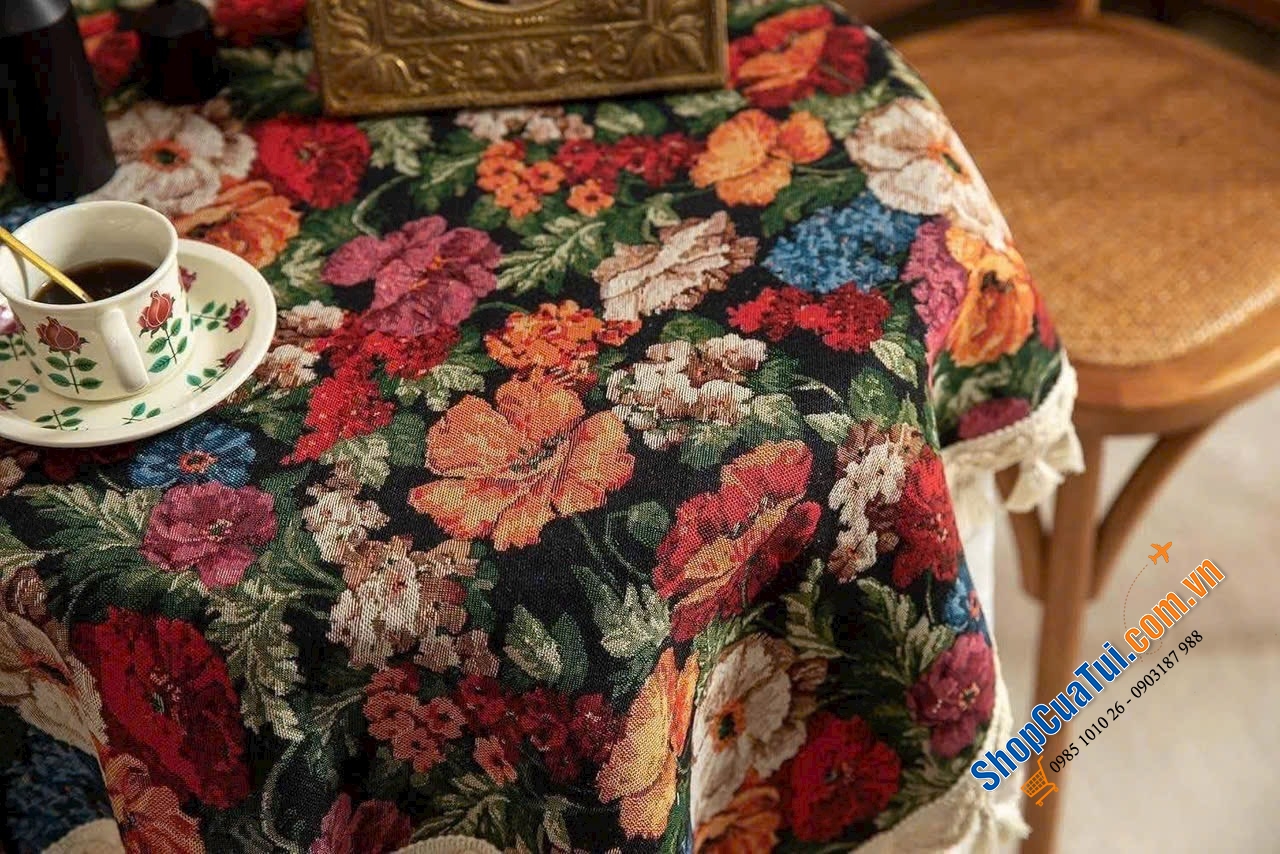 Khăn trải bàn Jacquard Bohemian.