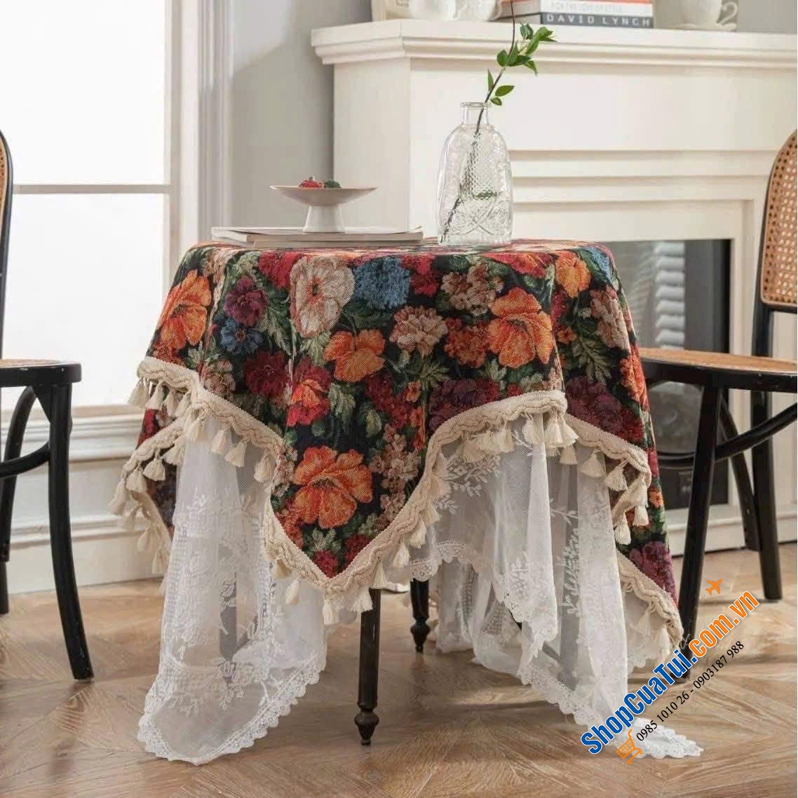 Khăn trải bàn Jacquard Bohemian.