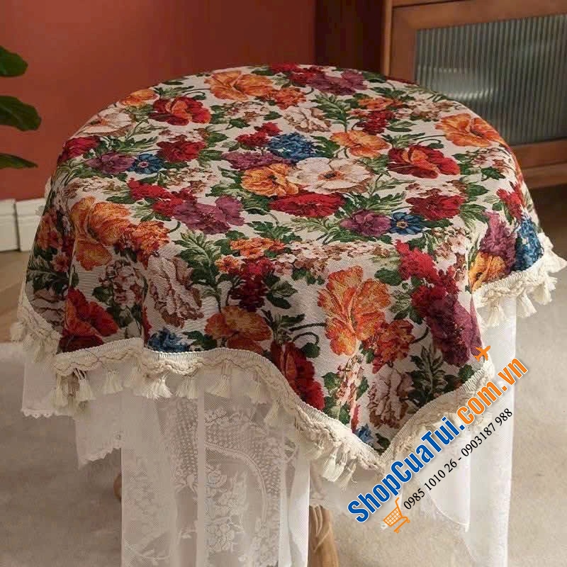 Khăn trải bàn Jacquard Bohemian.