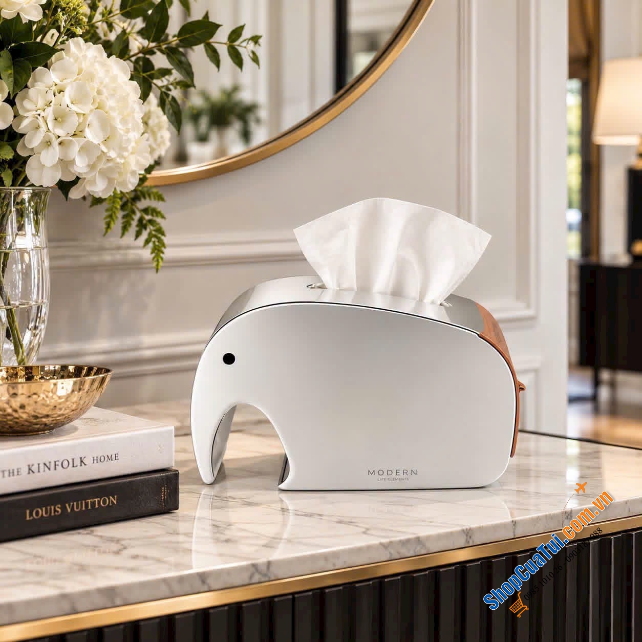 HỘP GIẤY ĂN MODERN HÌNH CON VOI – NHỎ GỌN NHƯNG NÂNG TẦM KHÔNG GIAN SỐNG.