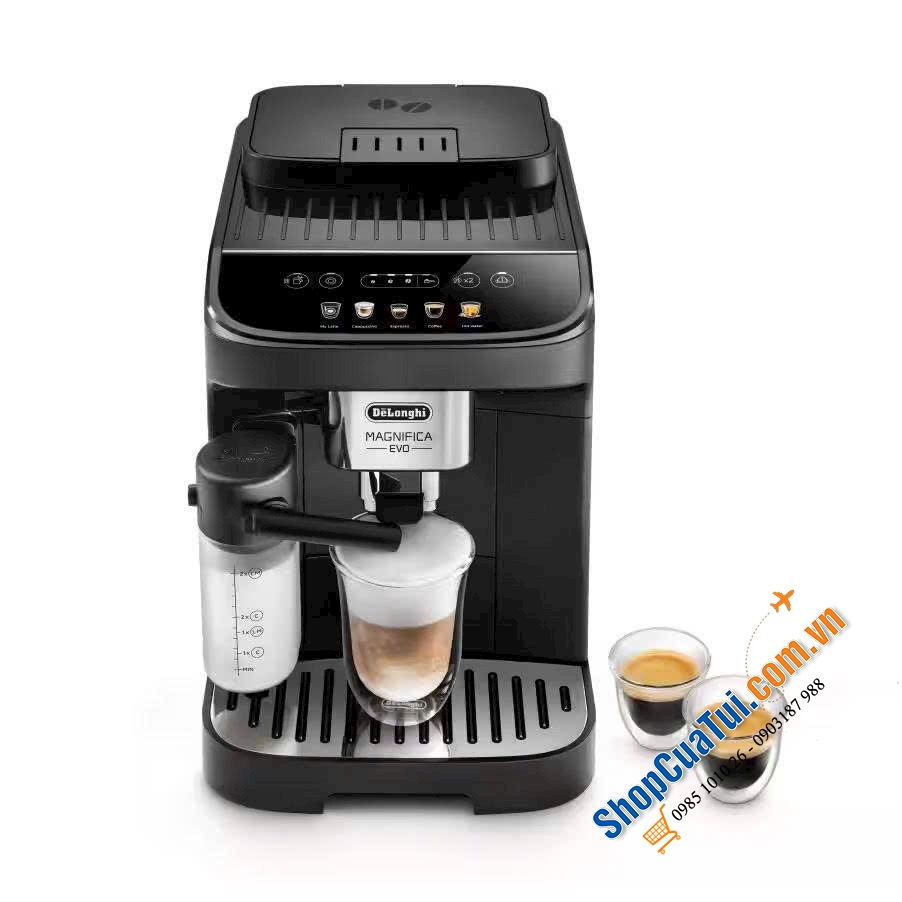MÁY PHA CÀ PHÊ DELONGHI MAGNIFICA EVO ECAM290.61.B MÀU ĐEN - Made in Romania.