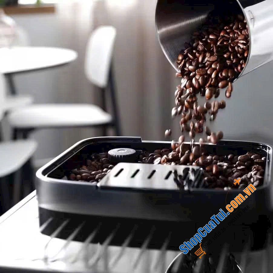 MÁY PHA CÀ PHÊ DELONGHI MAGNIFICA EVO ECAM290.61.B MÀU ĐEN - Made in Romania.