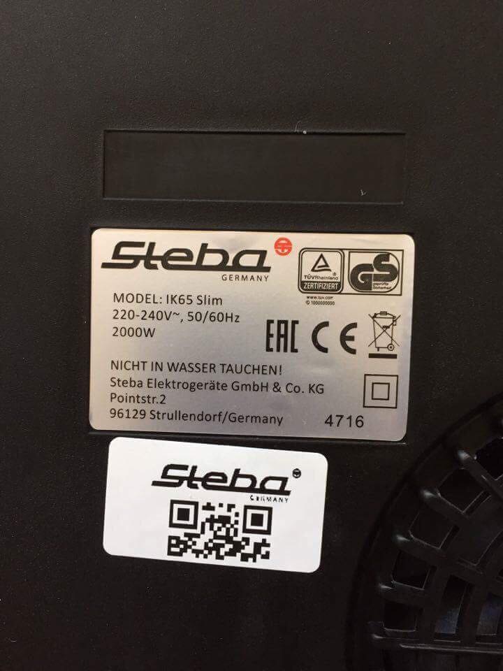 bếp đơn Steba IK 65 Slim mới ra nhất của nhãn hiệu Steba Germany