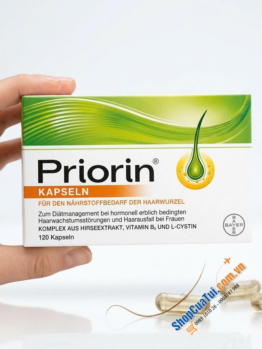 VIÊN UỐNG CHỐNG RỤNG TÓC, KÍCH THÍCH MỌC TÓC PRIORIN.