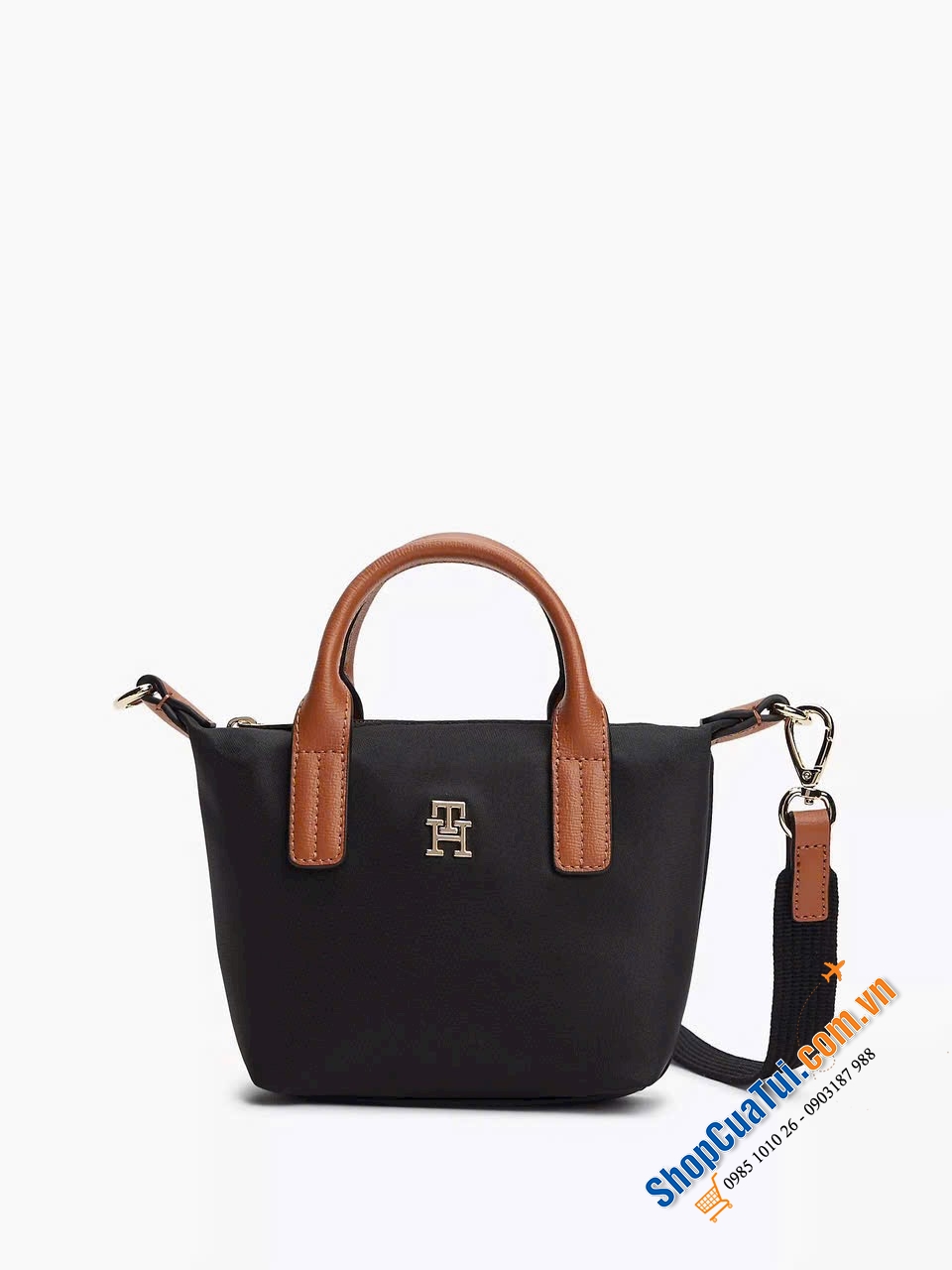 Chiếc túi Tommy Hilfiger Monogram Micro Tote Bag.