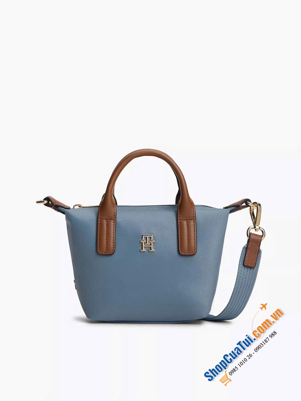 Chiếc túi Tommy Hilfiger Monogram Micro Tote Bag.
