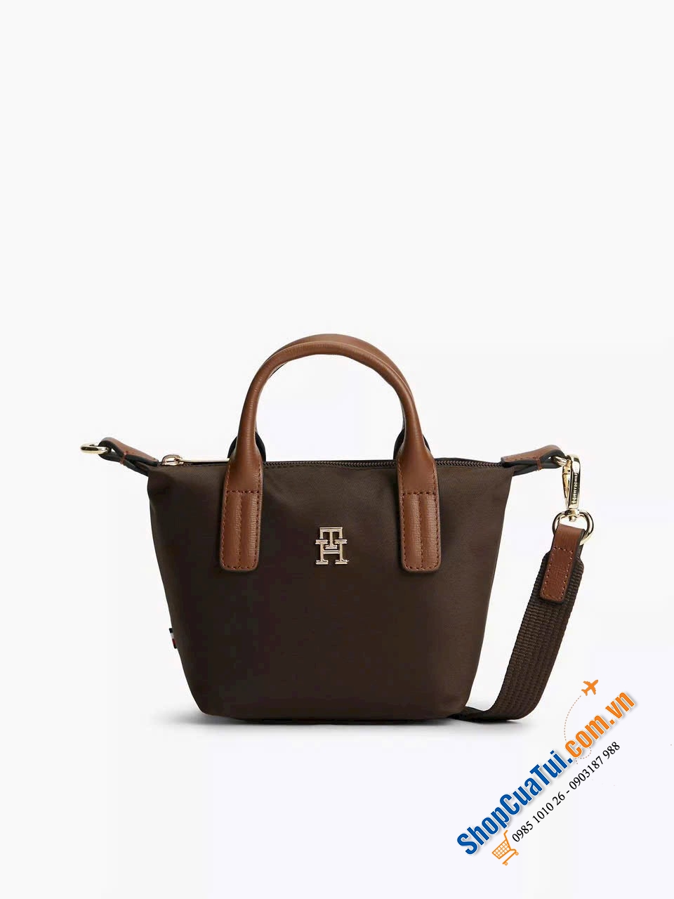 Chiếc túi Tommy Hilfiger Monogram Micro Tote Bag.