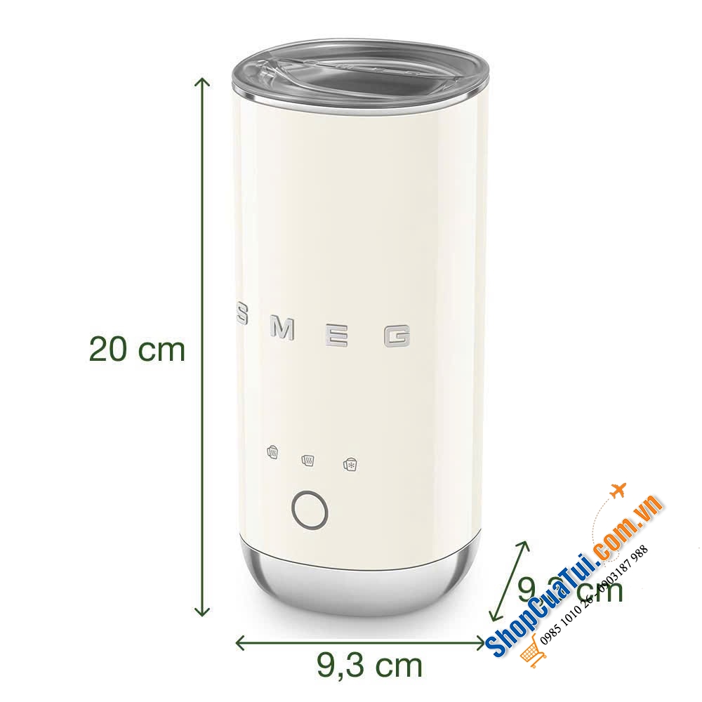 NÂNG TẦM GÓC CÀ PHÊ TẠI GIA CHUẨN ĐẲNG CẤP RETRO CÙNG MÁY TẠO BỌT SỮA SMEG MFF02.