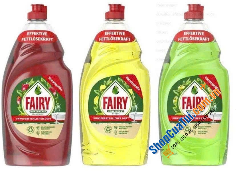 NƯỚC RỬA CHÉN BÁT FAIRY 900ml – HÀNG NỘI ĐỊA ĐỨC.