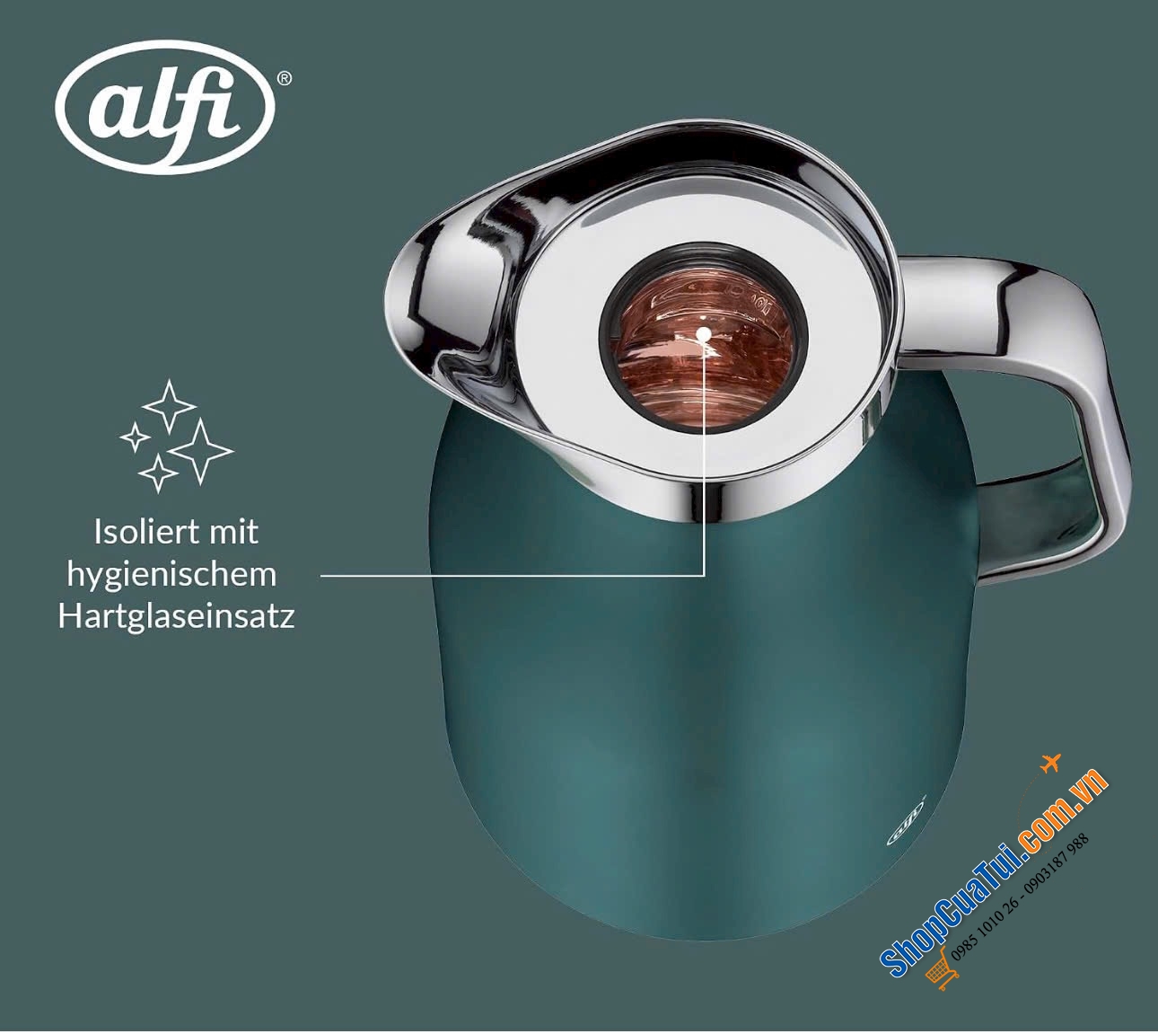 Bình Giữ Nhiệt Alfi Skyline Sea Pine Mat đẹp ngất ngây.