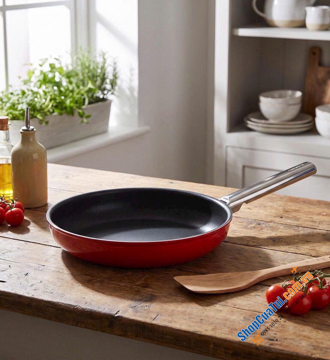 Chảo rán Smeg 24-28cm - Made in Italy.
