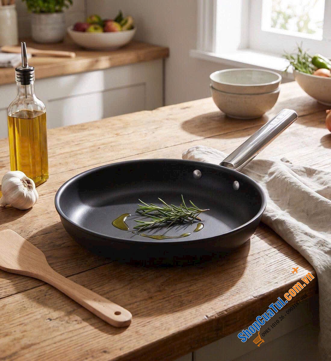 Chảo rán Smeg 24-28cm - Made in Italy.