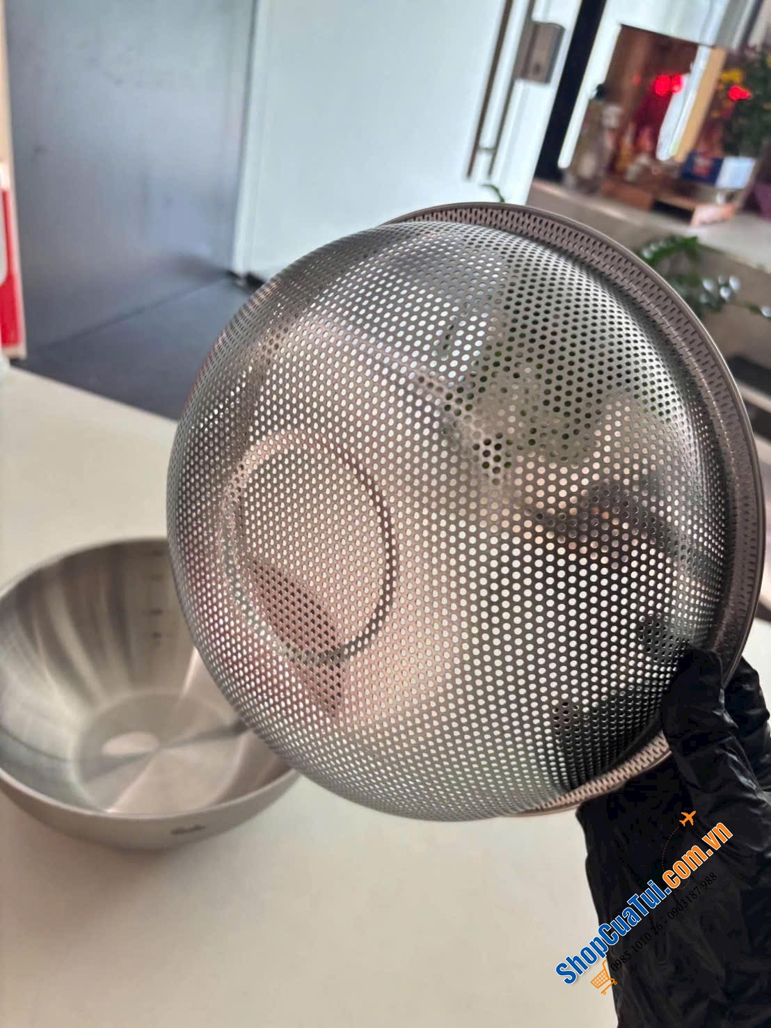 Bộ âu trộn và rổ inox Fissler Essen 24cm.