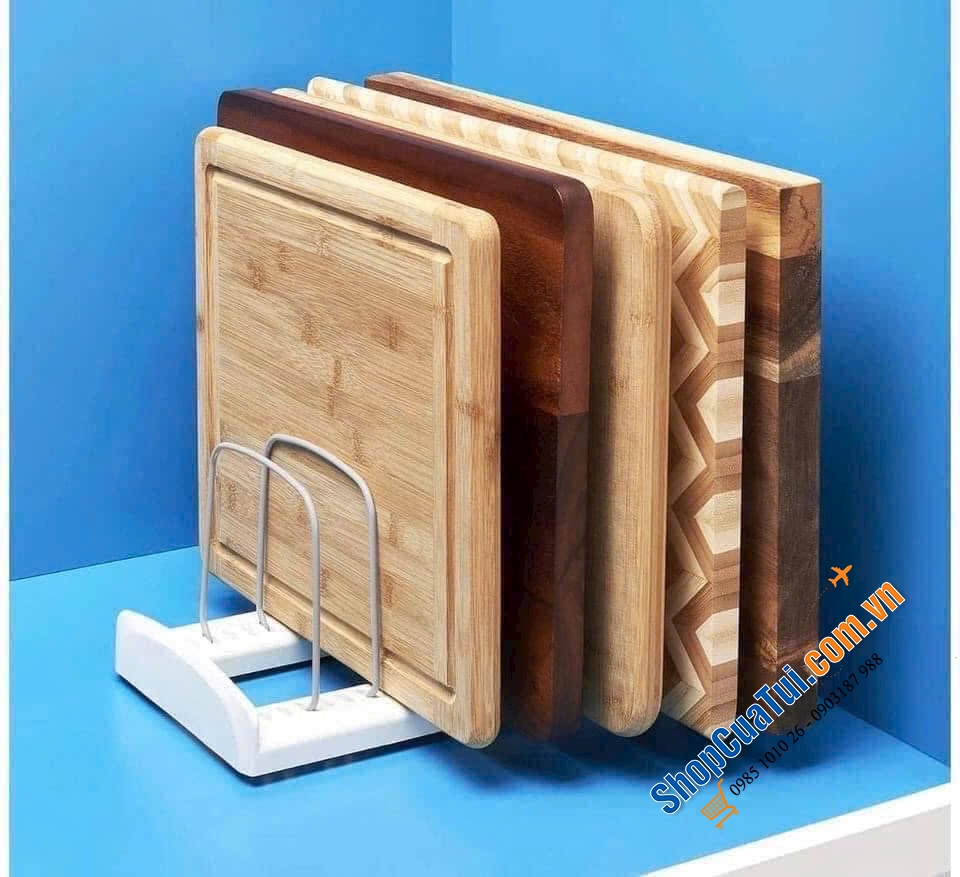 KỆ ĐỂ THỚT, VUNG NỒI, KHUÔN BÁNH ĐA NĂNG.
