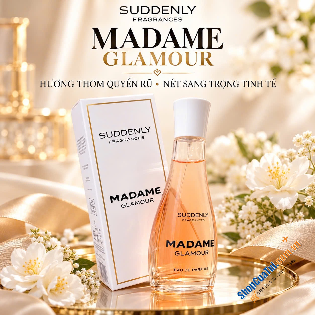 NƯỚC HOA SUDDENLY MADAME GLAMOUR – THƠM SANG, NỮ TÍNH.