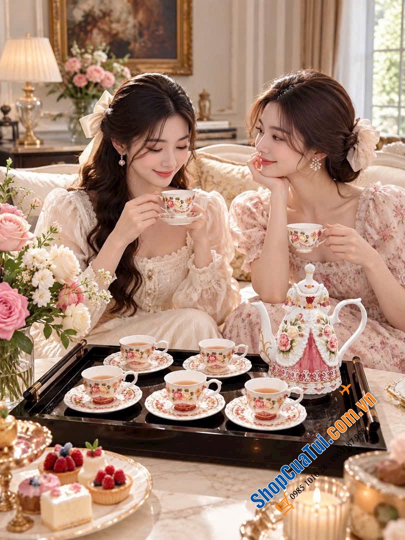 Bộ ấm trà cô gái Funtion Art.