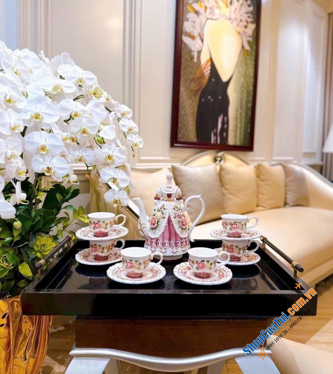 Bộ ấm trà cô gái Funtion Art.