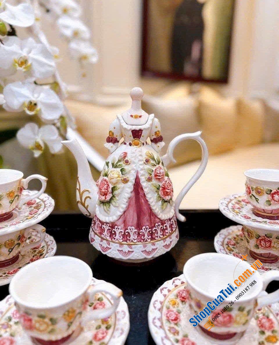 Bộ ấm trà cô gái Funtion Art.