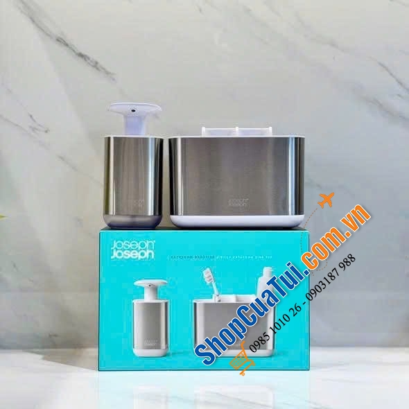 SET ĐỰNG BÀN CHẢI & XÀ PHÒNG JOSEPH JOSEPH 70551 – PHÒNG TẮM GỌN GÀNG, TINH TẾ.
