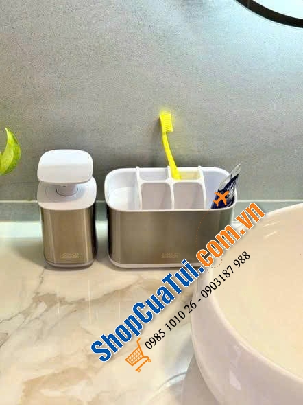 SET ĐỰNG BÀN CHẢI & XÀ PHÒNG JOSEPH JOSEPH 70551 – PHÒNG TẮM GỌN GÀNG, TINH TẾ.