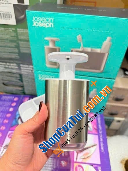 SET ĐỰNG BÀN CHẢI & XÀ PHÒNG JOSEPH JOSEPH 70551 – PHÒNG TẮM GỌN GÀNG, TINH TẾ.