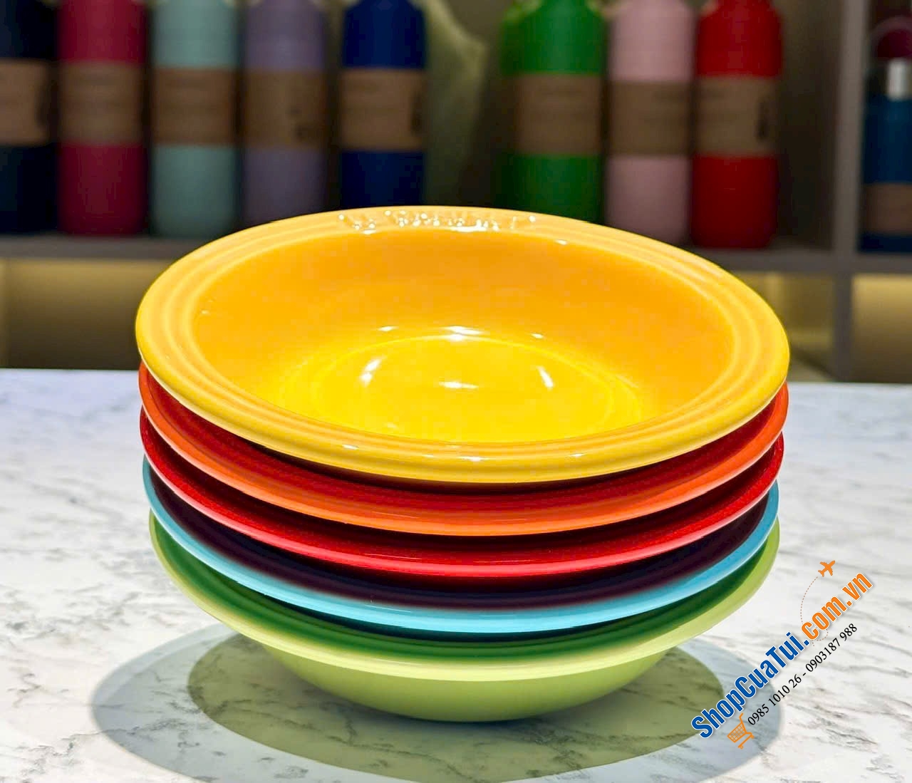 SET 5 ĐĨA LE CREUSET MINI ROUND 15CM.