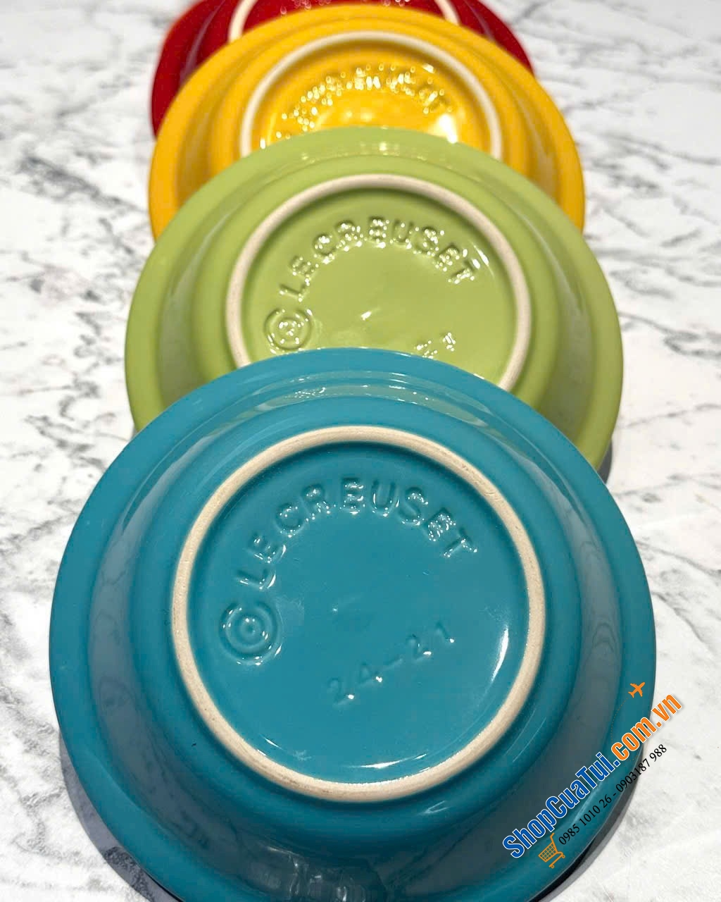 SET 5 ĐĨA LE CREUSET MINI ROUND 15CM.